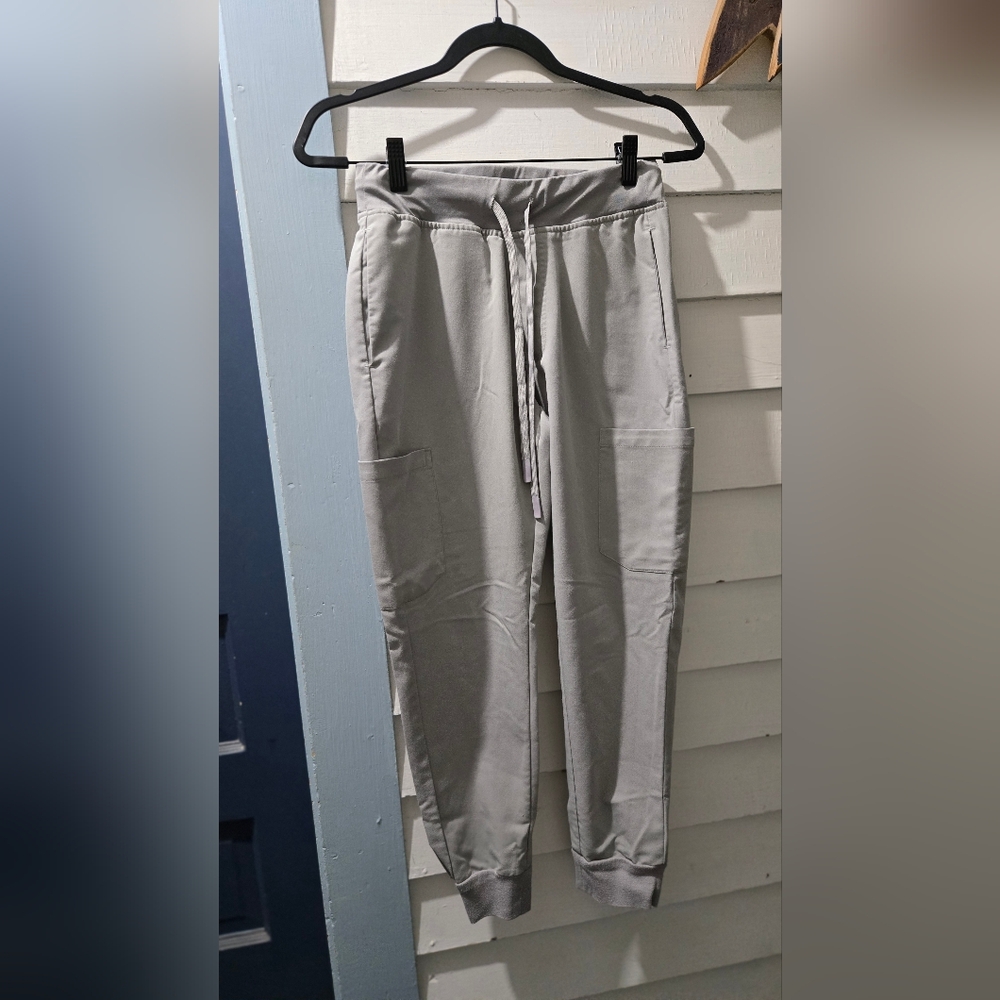 Mandala XS Grey Scrub Pants